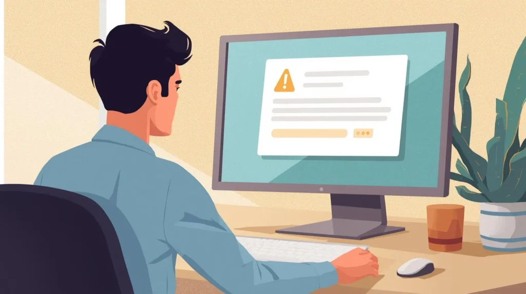 full-color illustration thumbnail for a blog post titled "New Feature: Real-Time Uptime Alerts Now Available," matching the style of the provided example thumbnail image. 