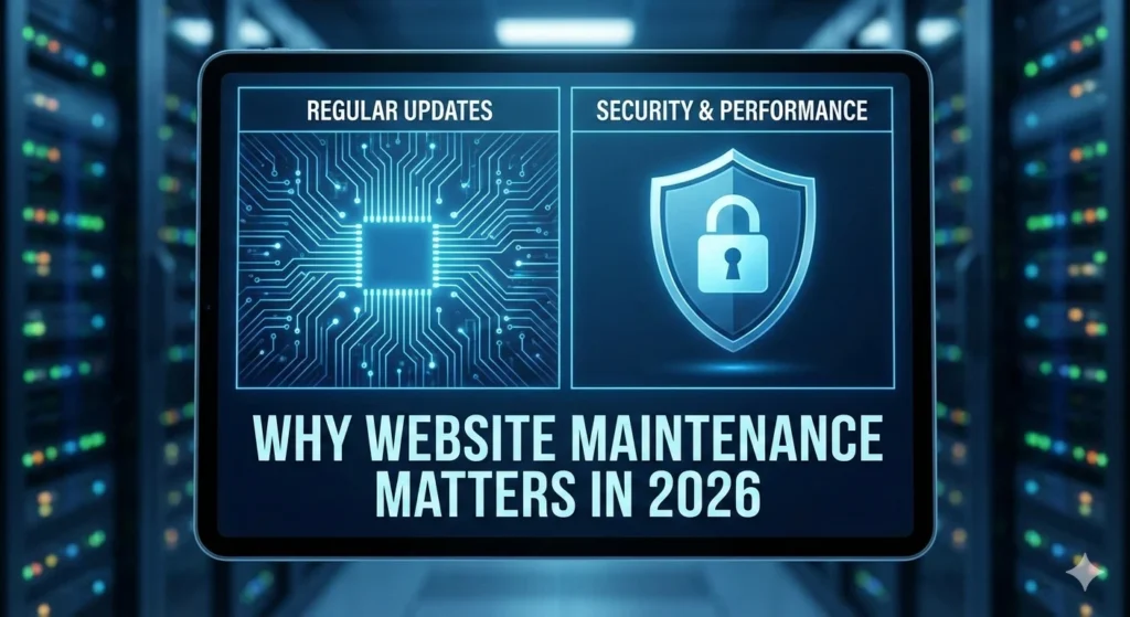 Why website maintenance matters in 2026 illustration